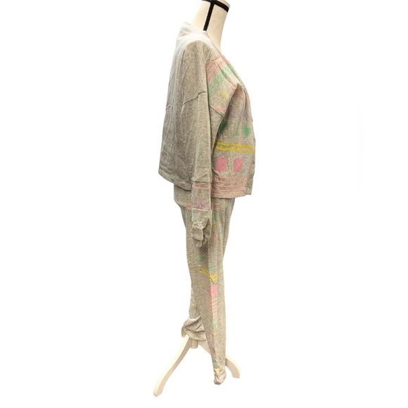 Vintage Retro 80’s 90’s Ladies Activewear Sweatshirt Top Pant Set - Picture 10 of 12